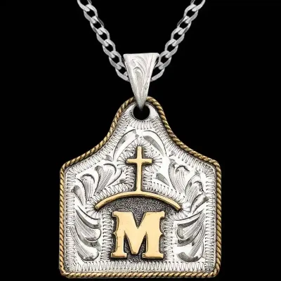 Maverick Cow Tag Necklace 